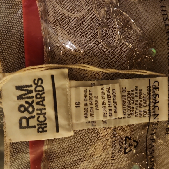 R&M RICHARDS BEAUTIFUL FRINGE HANDBEADED PONCHO Size 16 vintage brand new.rare. - Picture 12 of 15